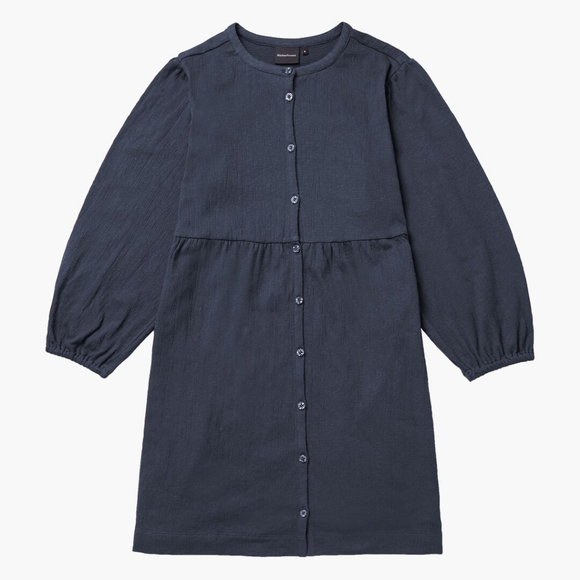 Richer Poorer Cloud Button-Up Dress (Navy) - Picture 1 of 5